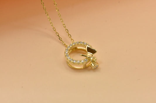 Butterfly Gold Plated Pendant Chain