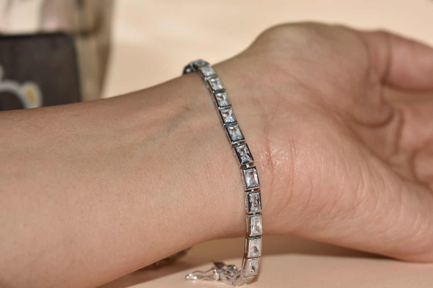 Square Tennis Bracelet