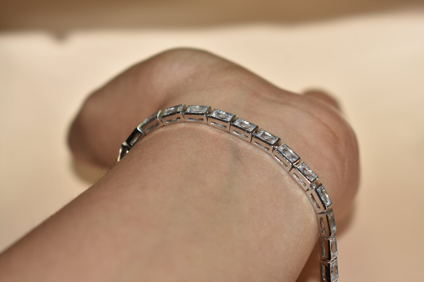 Square Tennis Bracelet