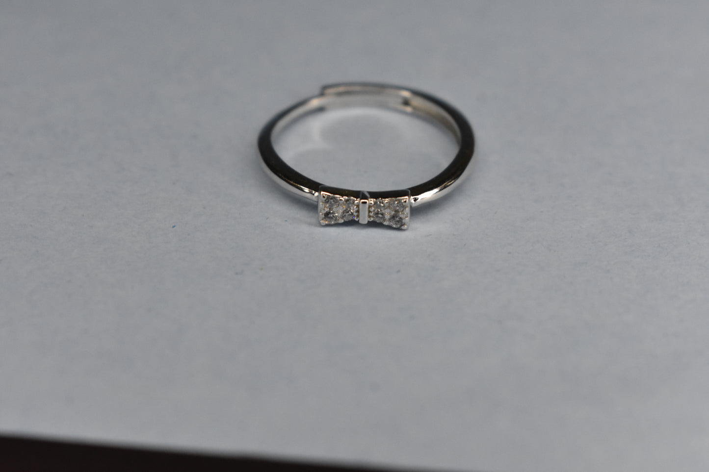 Stone Studded Bow Ring