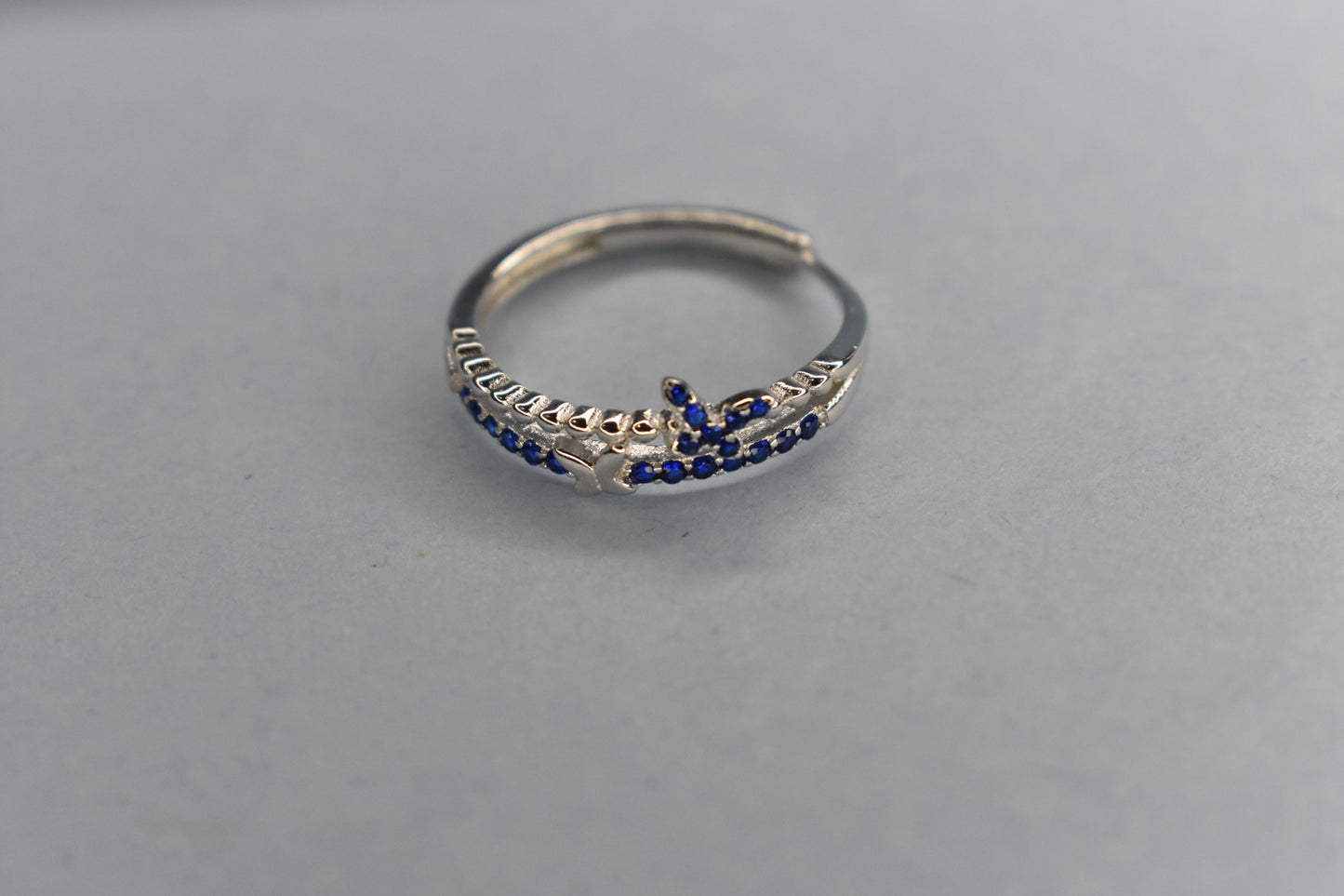 Butterfly detail Stone Ring