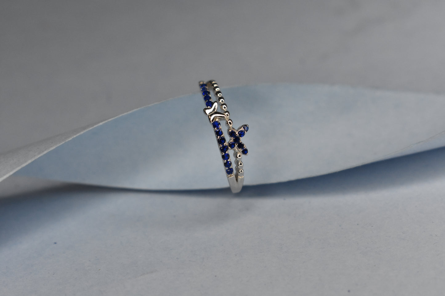 Butterfly detail Stone Ring