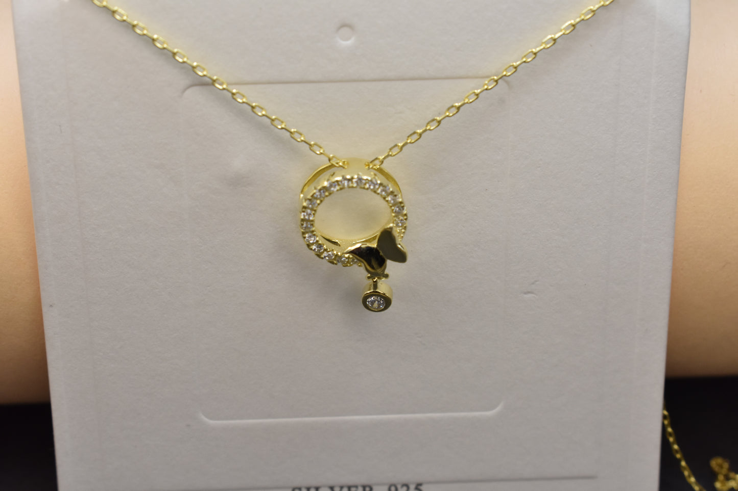 Butterfly Gold Plated Pendant Chain