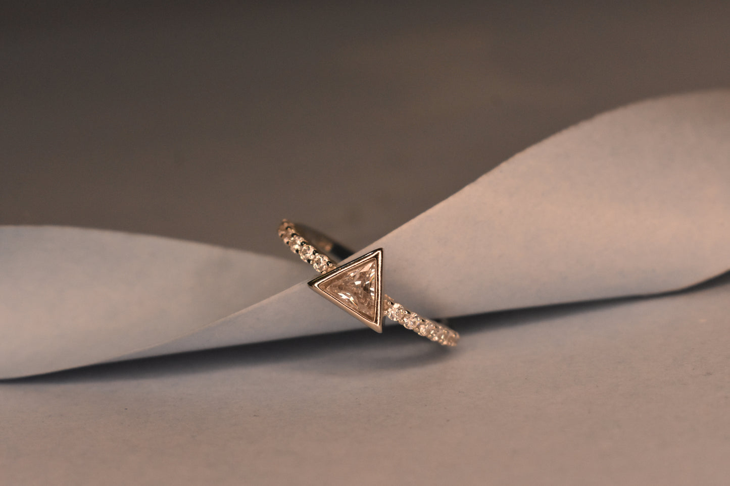 Triangle Stone Ring