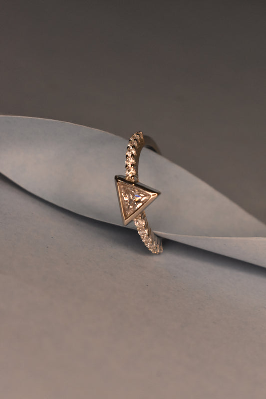 Triangle Stone Ring