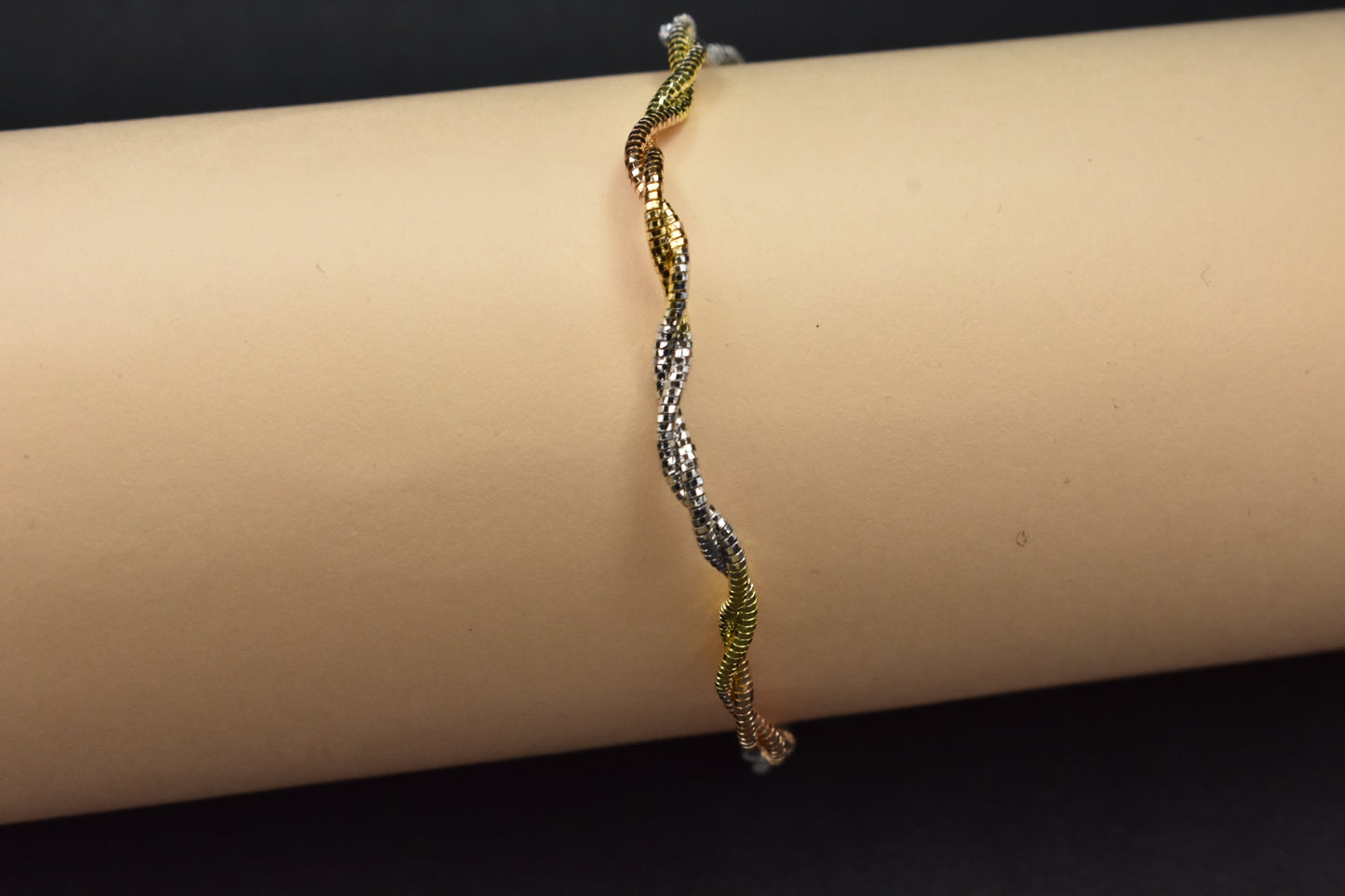 Wavy Italian Braided Bracelet