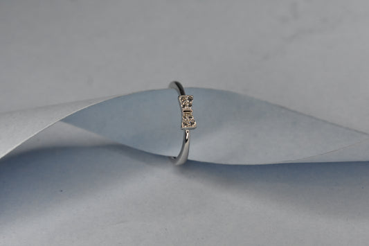 Stone Studded Bow Ring