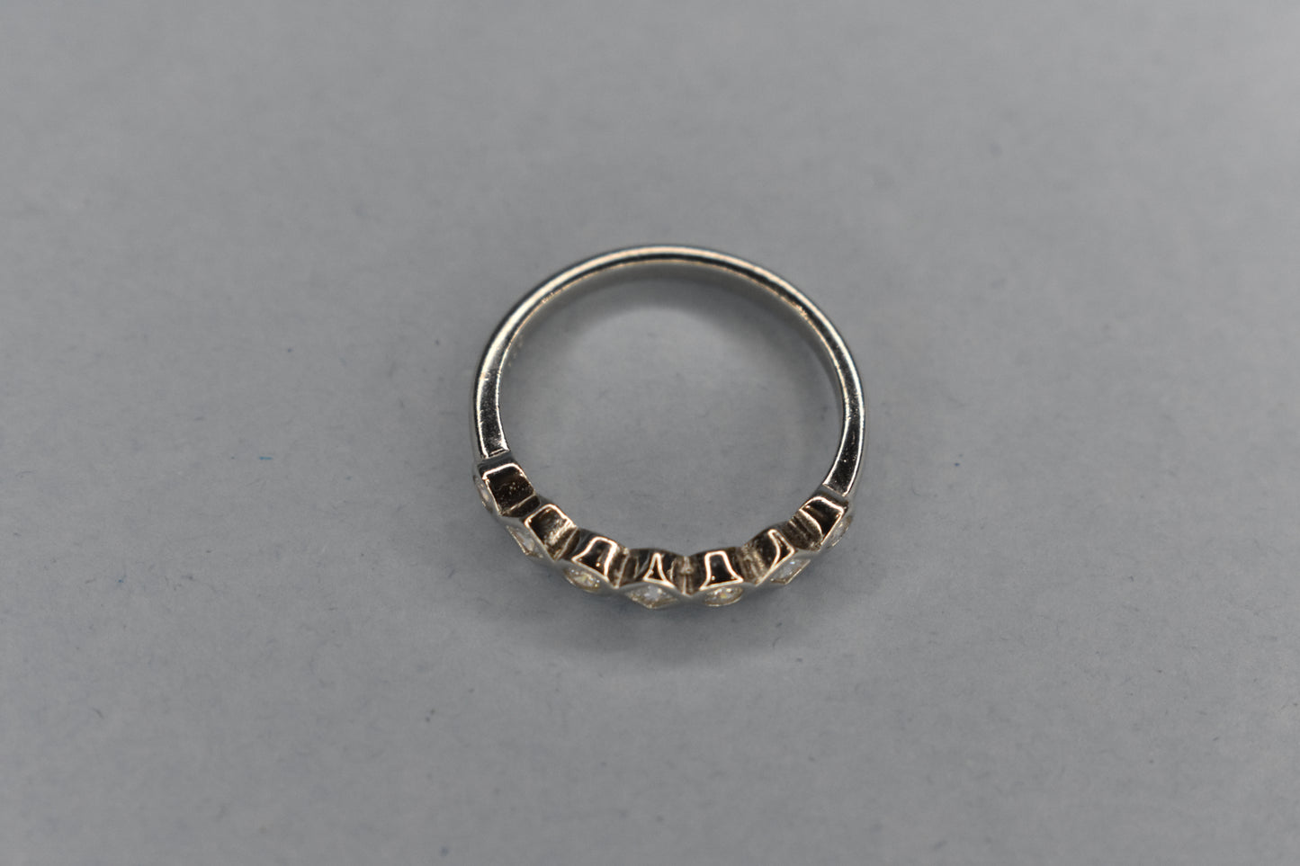 Zircon Studded Stone Ring
