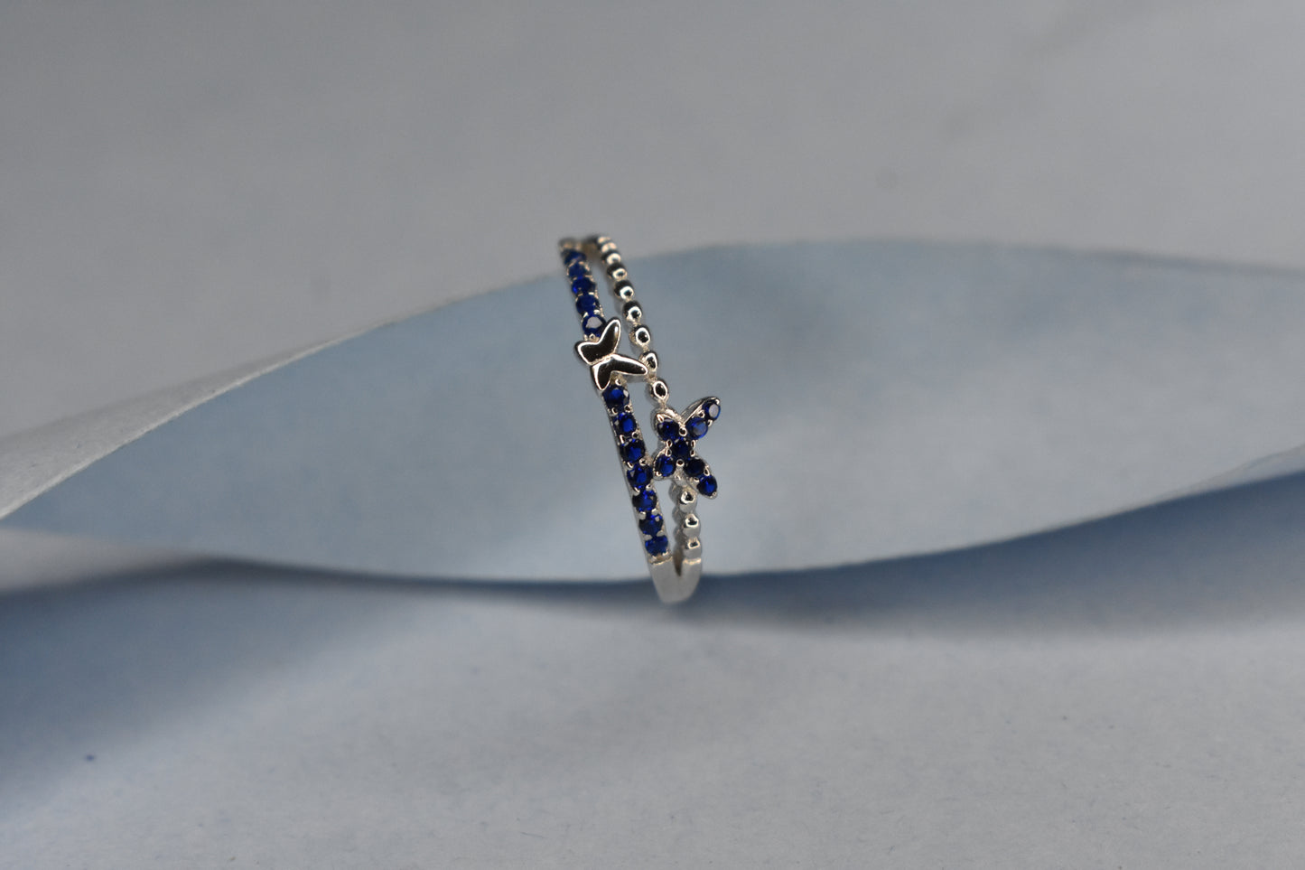 Butterfly detail Stone Ring