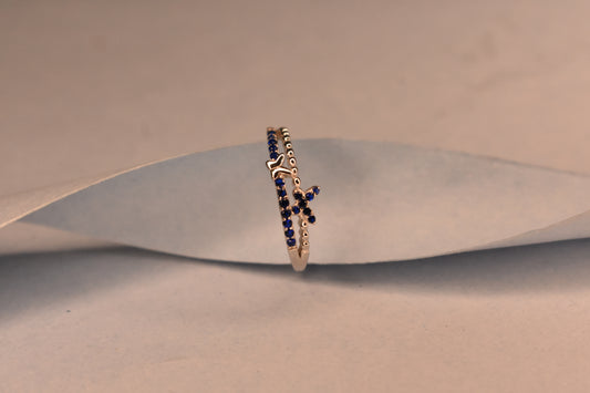 Butterfly detail Stone Ring