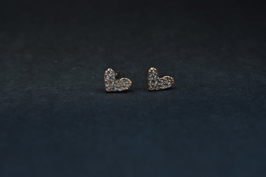 Tiny Heart Italian Stud Earring